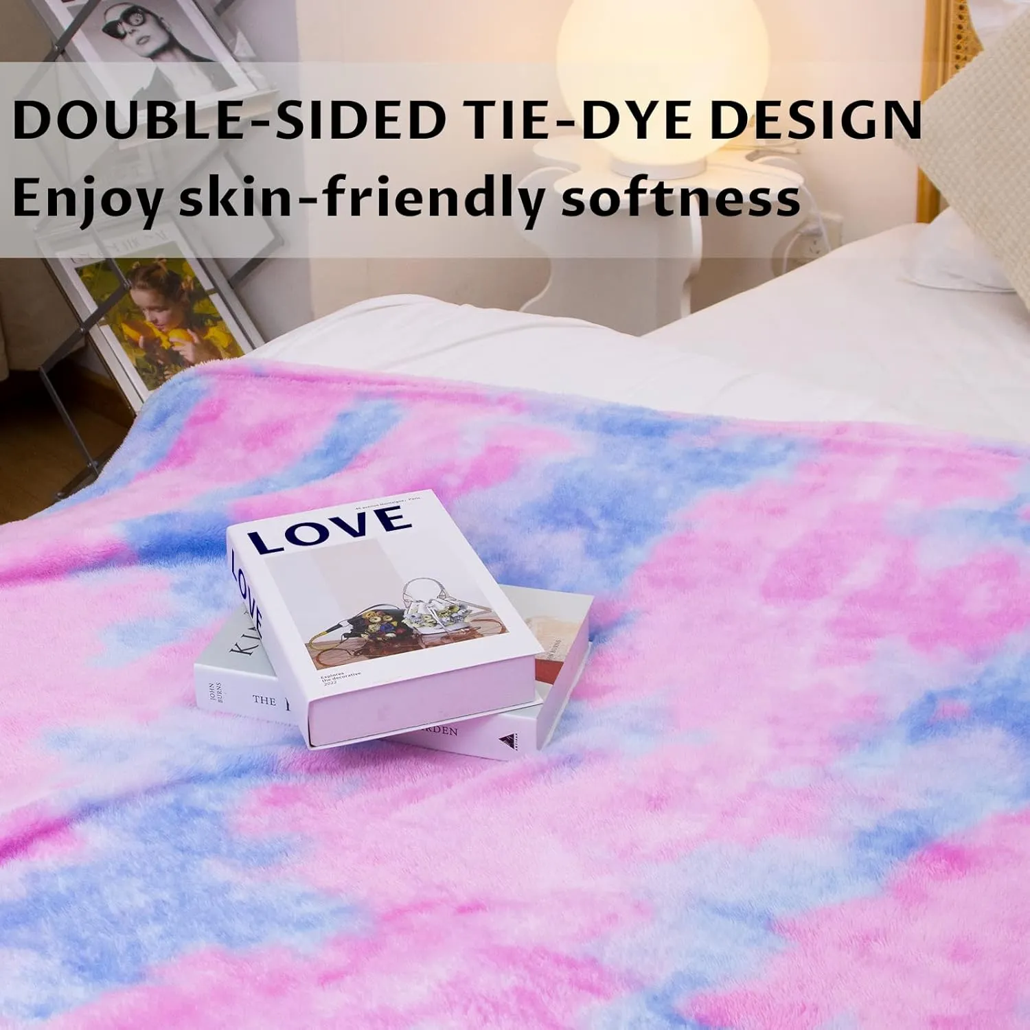 MUGD Soft Blankets Fuzzy Soft Fuzzy Throw Blanket Kids Warm Throw Blanket for Bed