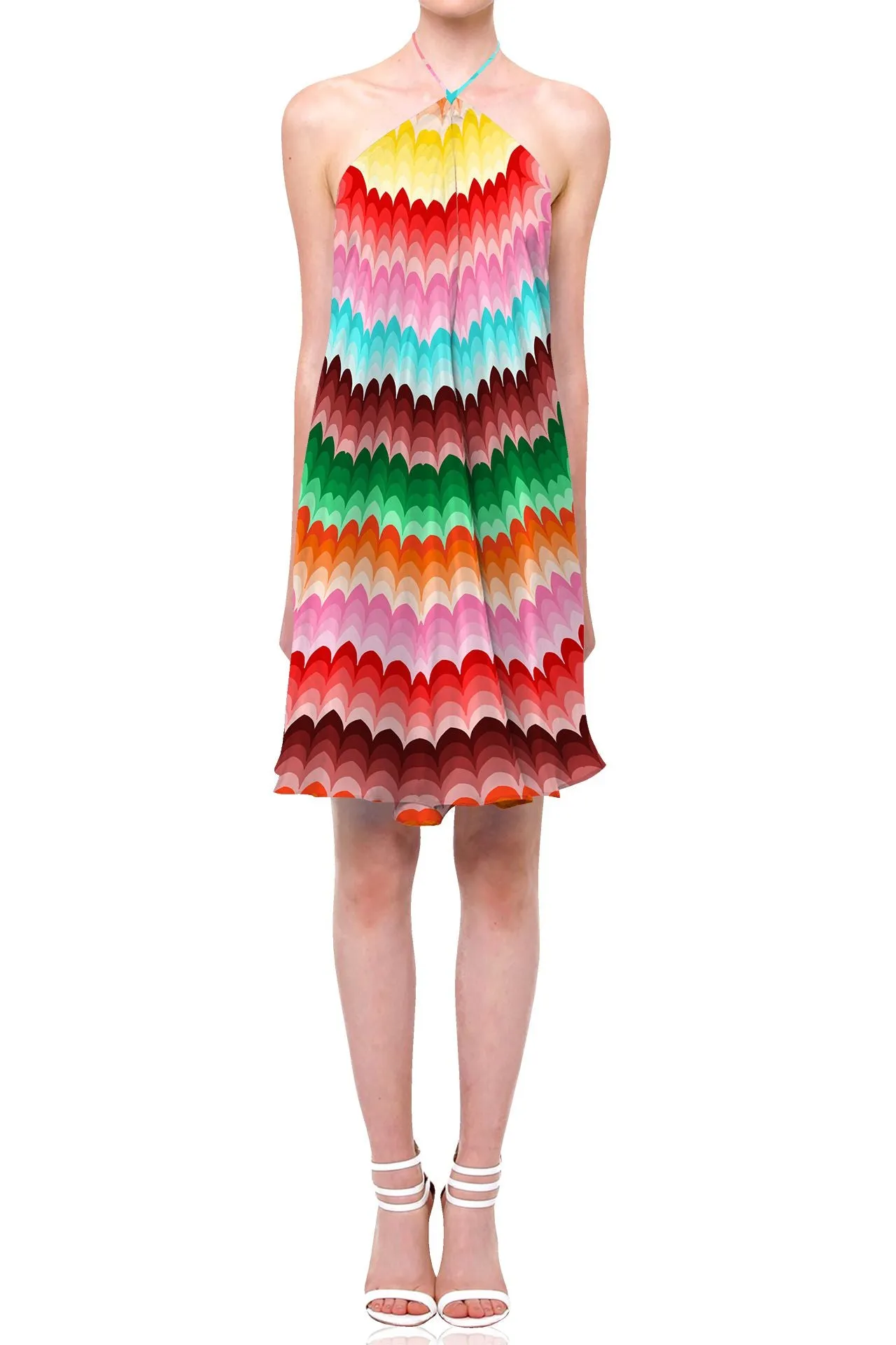 Multi Colored Evening Dress