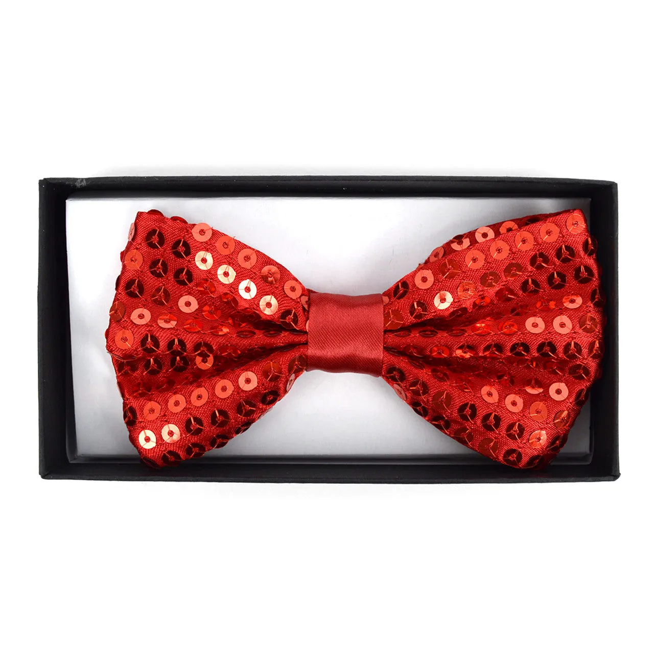 New Adult Sequin Bow Ties - 5 Colors