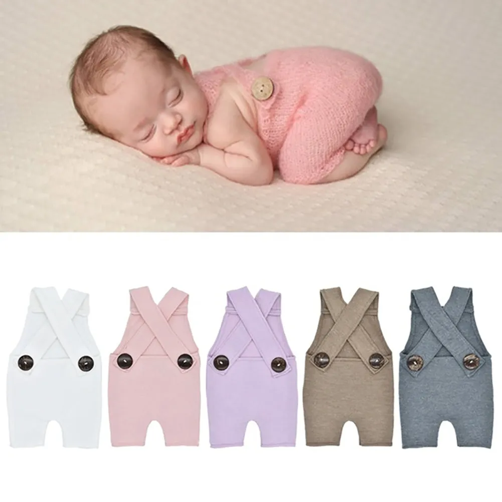 Newborn Infant Baby Knit Photography Rompers Clothes Photo Studio Costume Props