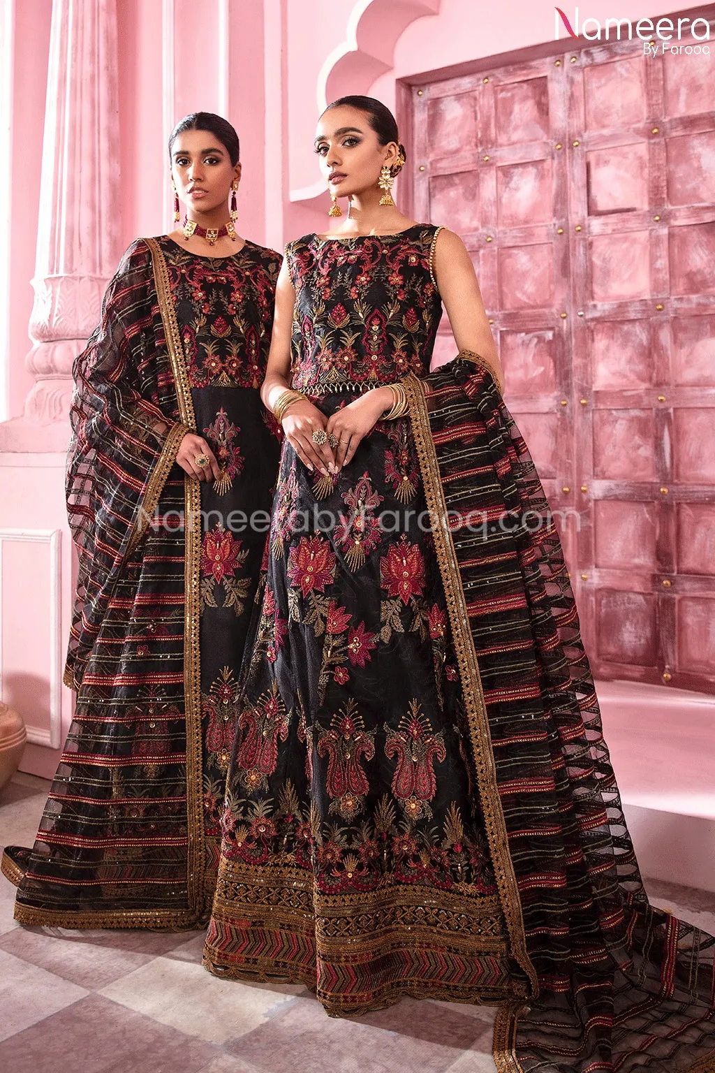 Pakistani Designer Black Lehenga with Choli #PR199