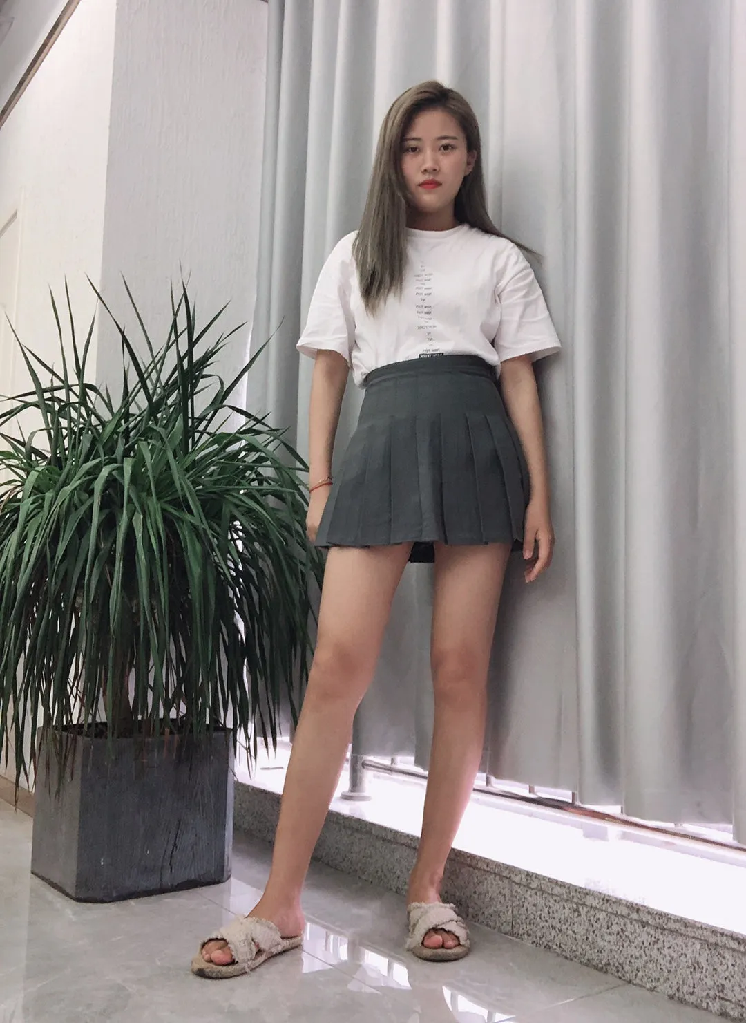 Pastel high waist skirt KF6503