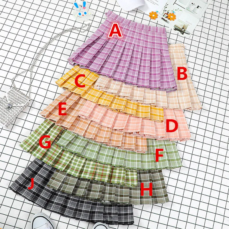 Pastel high waist skirt KF6503