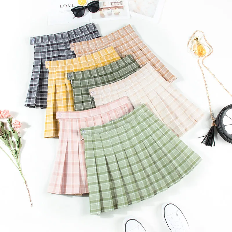 Pastel high waist skirt KF6503