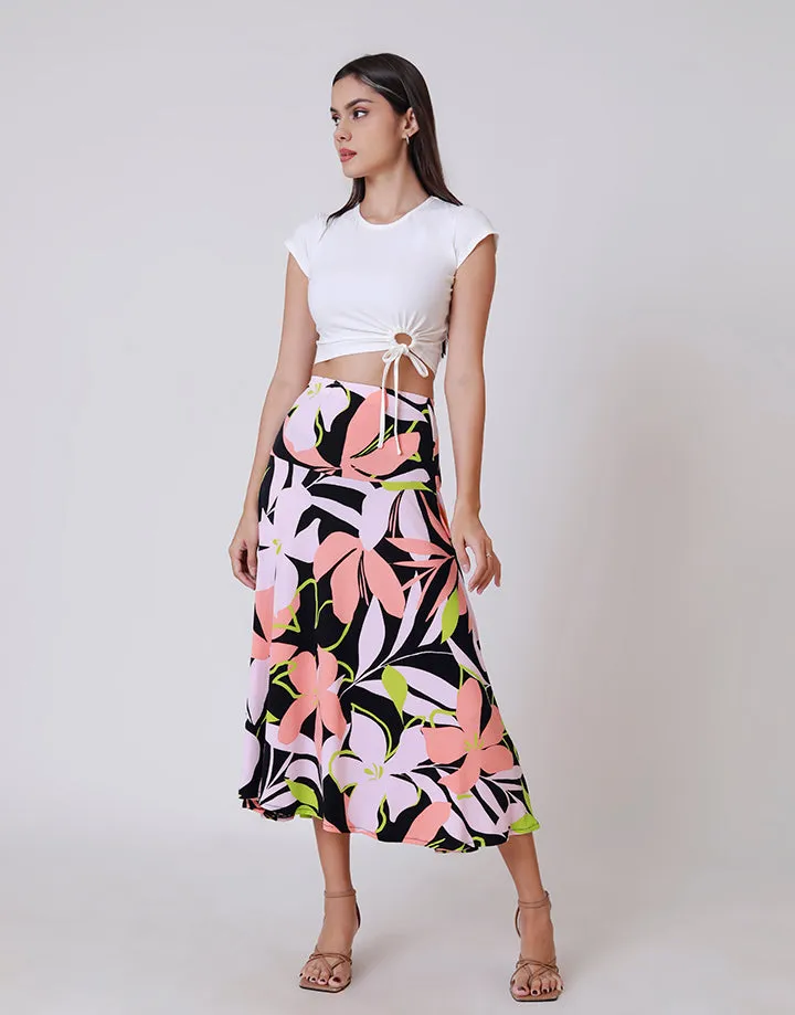 Printed Hip Skirt
