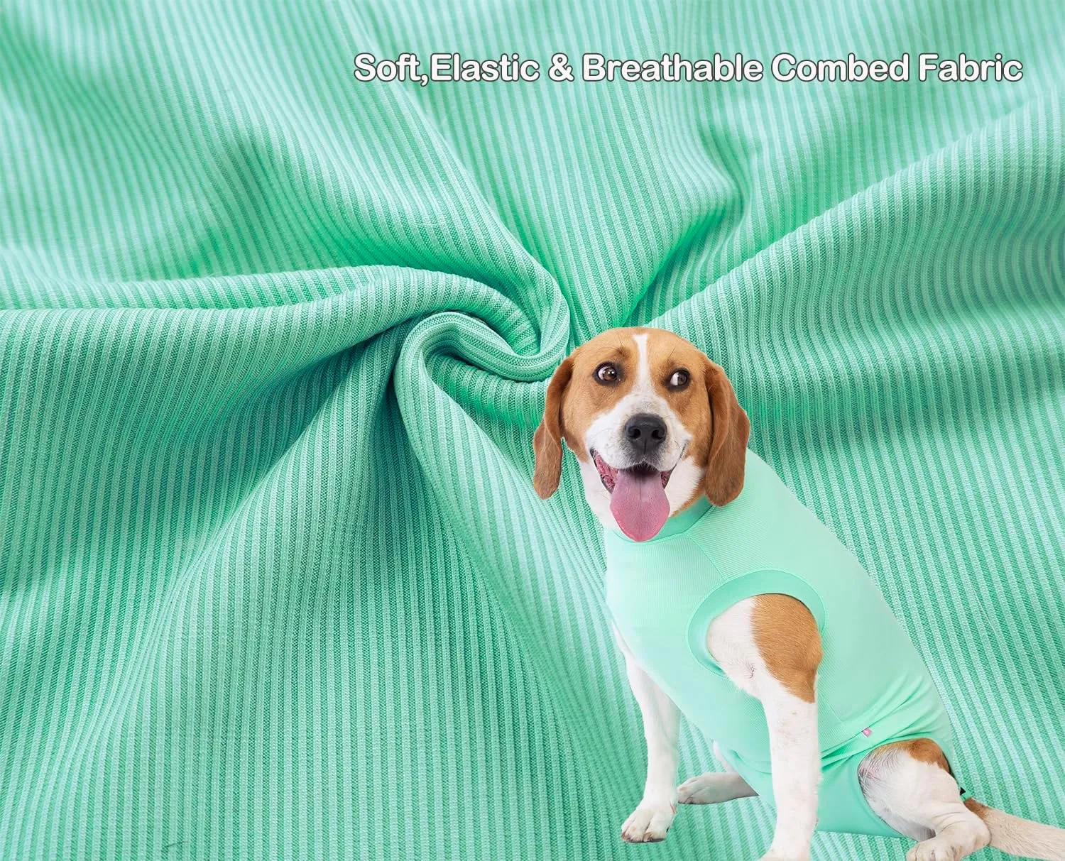 Recovery Suit for Dogs,Dog Cone Alternative Zipper Surgery Suit Female Spay,Soft Dog Surgery Suit for Anti Licking,Breathable Surgical Suit for Dogs Female Spay