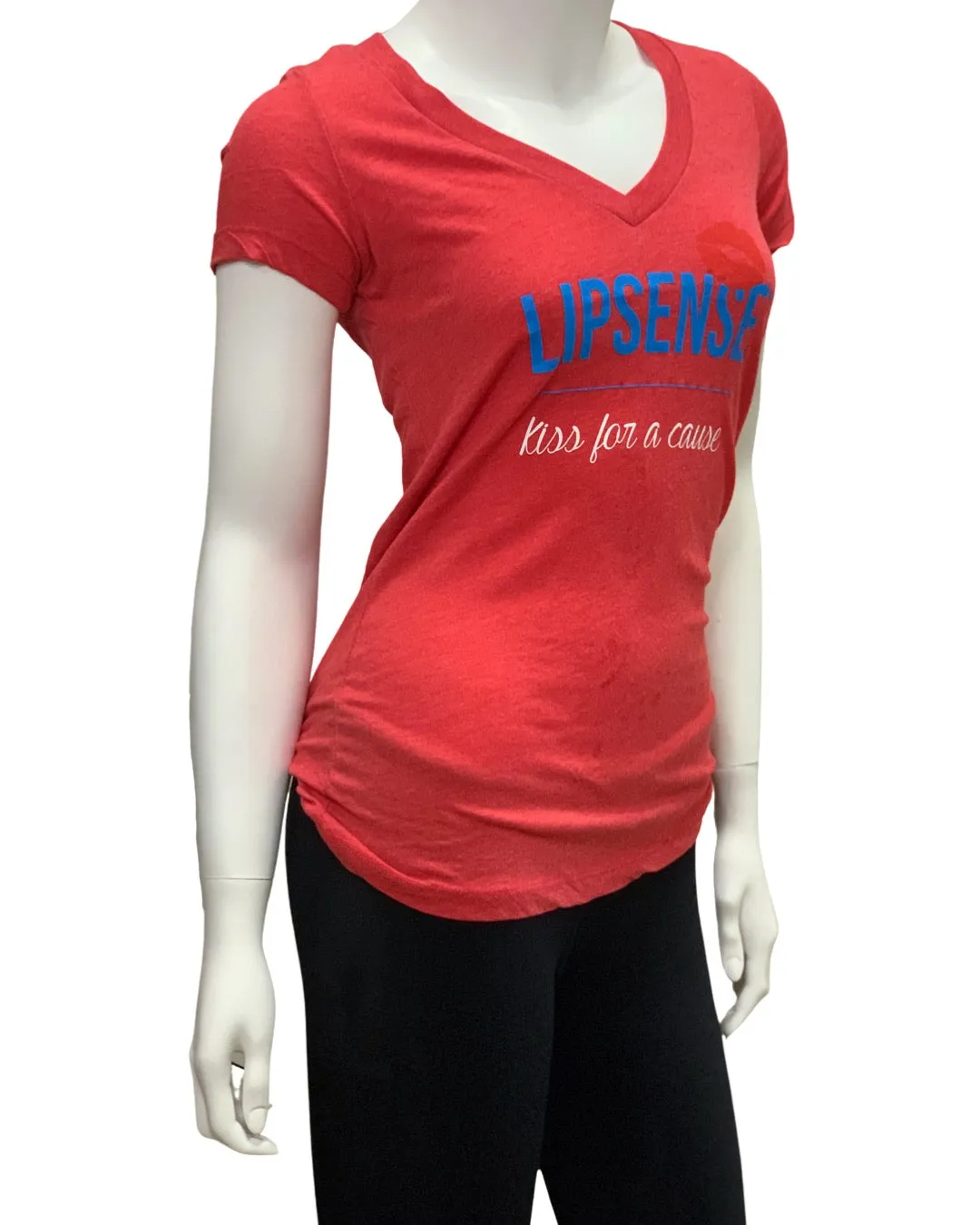 Red Kiss For A Cause V-Neck