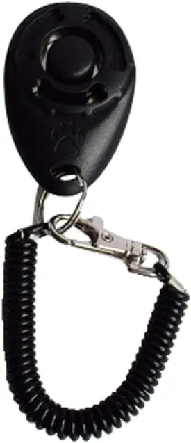 SERYU 1 Piece New Dog Pet Click Clicker Training Trainer Aid Wrist Strap