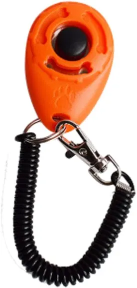SERYU 1 Piece New Dog Pet Click Clicker Training Trainer Aid Wrist Strap