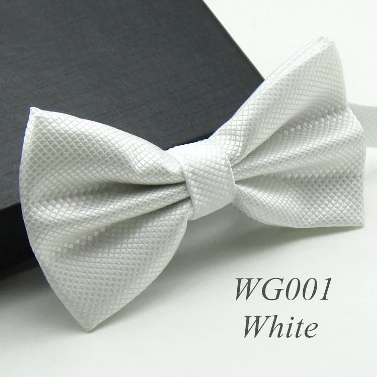 Solid Fashion Bowties Groom Men Colourful Plaid Cravat gravata Male Marriage Butterfly Wedding Bow ties