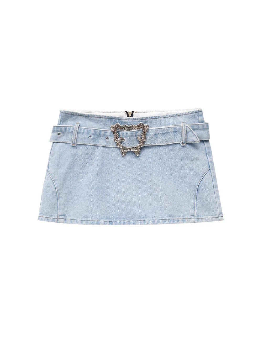 Straight Denim Hip Skirt