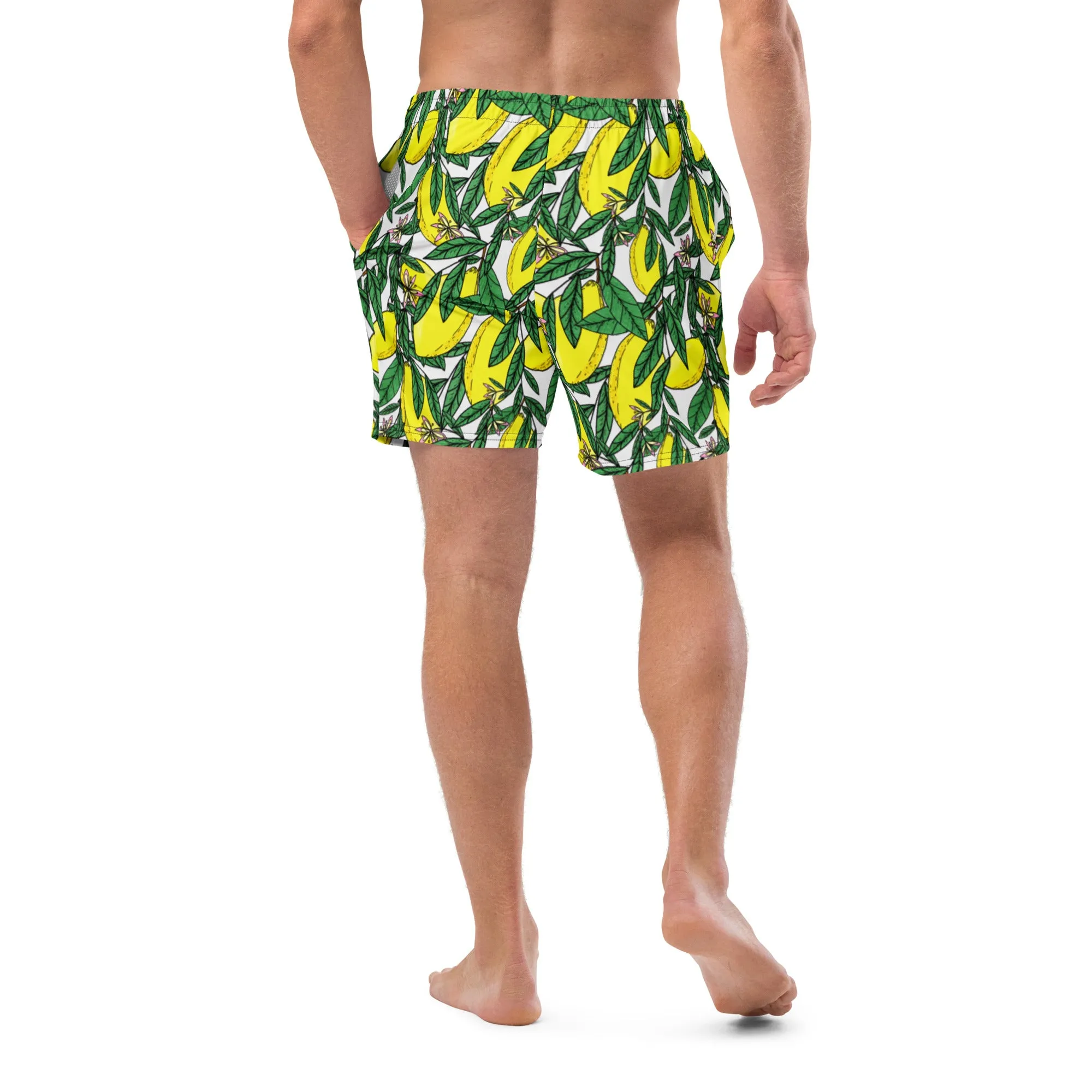Summer Lemons Men's swim trunks