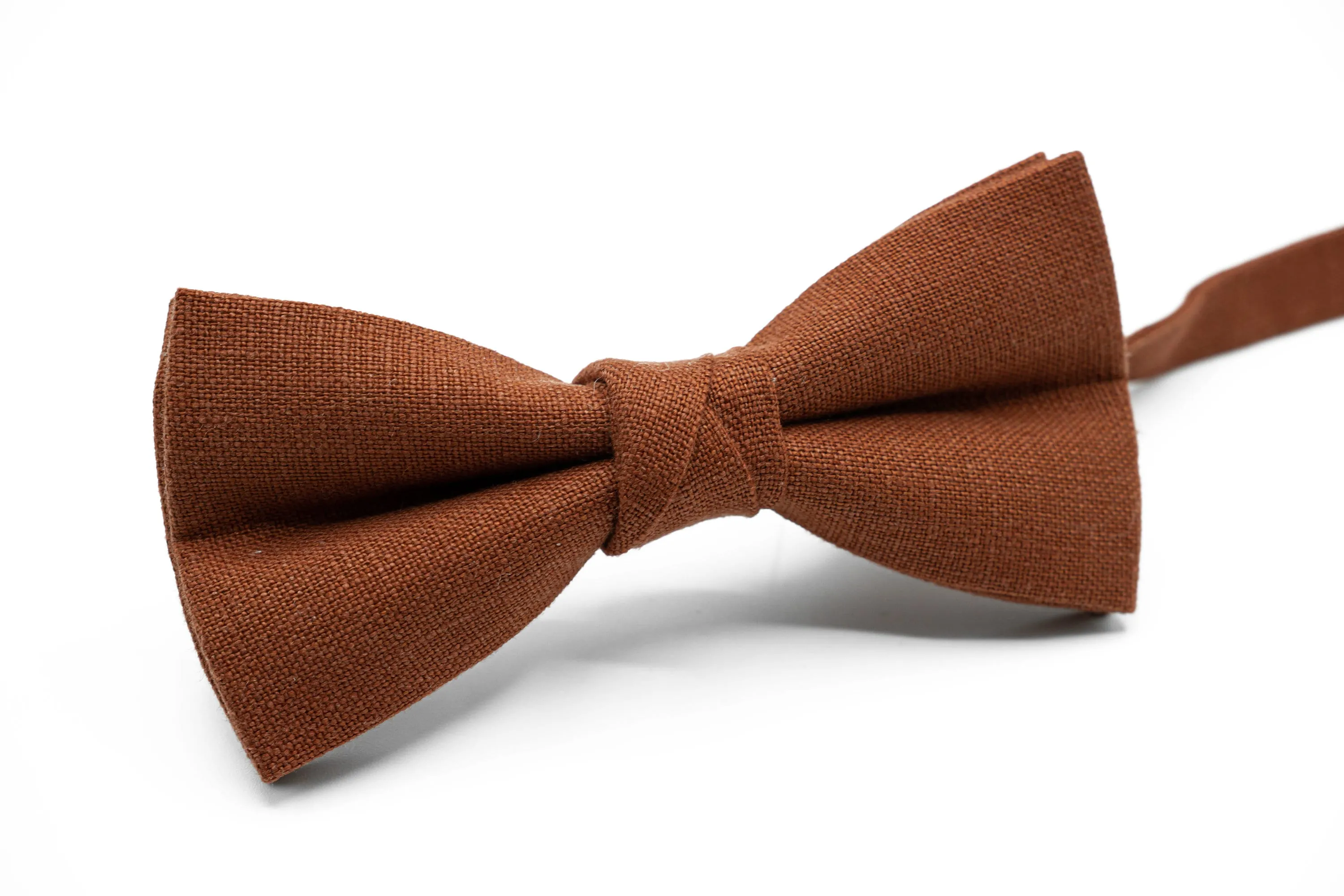 Terracotta Bow Tie and Rust Suspenders - Perfect for Weddings, Groomsmen Gifts, and Boys’ Attire