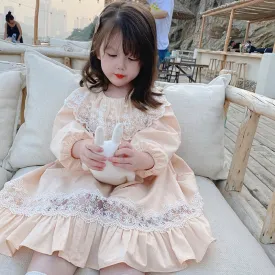 Toddler Girl Autumn Long Sleeve Girl Princess Dress - BTGD8461