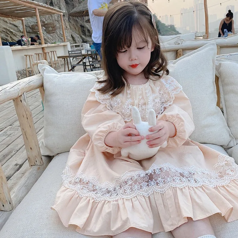Toddler Girl Autumn Long Sleeve Girl Princess Dress - BTGD8461