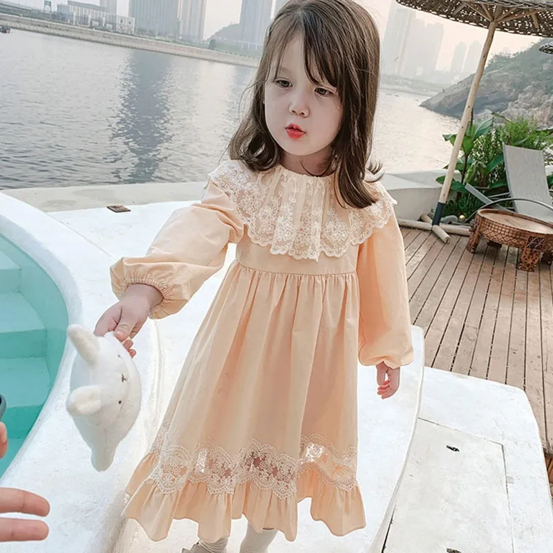 Toddler Girl Autumn Long Sleeve Girl Princess Dress - BTGD8461