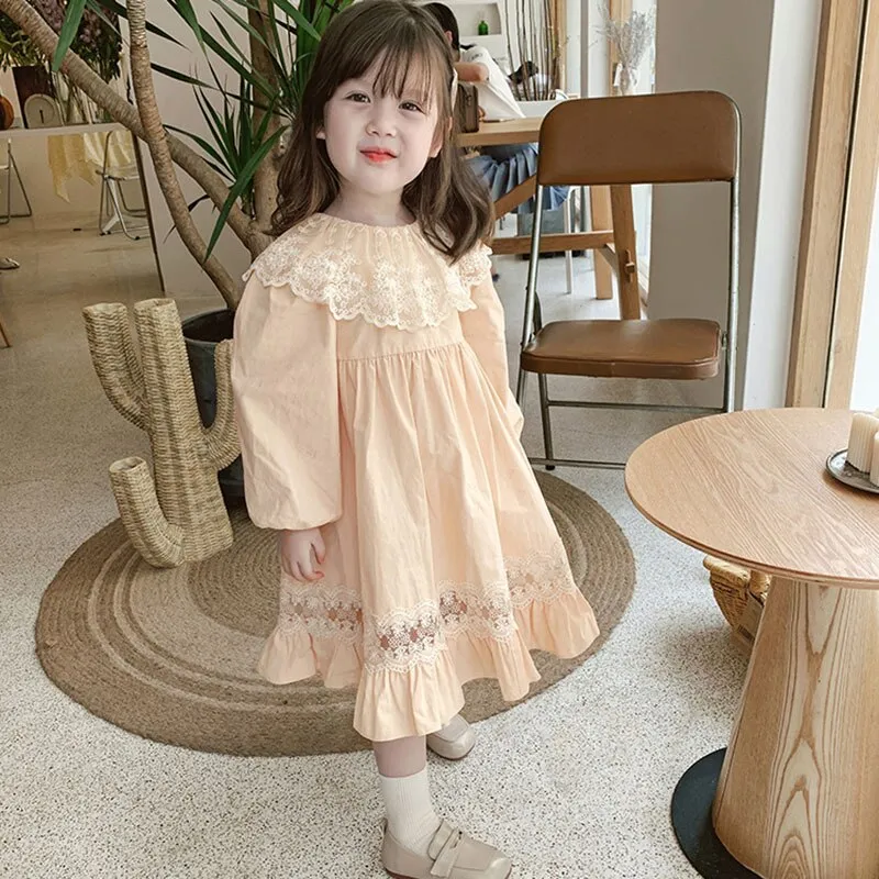 Toddler Girl Autumn Long Sleeve Girl Princess Dress - BTGD8461