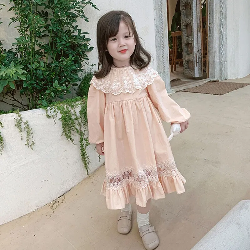 Toddler Girl Autumn Long Sleeve Girl Princess Dress - BTGD8461