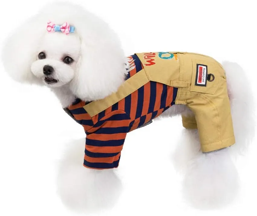 Trudz PET Dog Coat Dog Clothes Hoodies, Medium (M), Orange, Cotton/Fleece Blend, Snowproof & Anti-wind, 4 Legs, Small & Medium Dogs & Cats