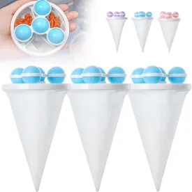 Upgrade Pet Hair Remover for Laundry, Newly Launched Reusable Floating Hair Filter Remover, Laundry Hair Pet Catcher Hair Filter Washing Machine Cat and Dog Cleaning Mesh Bag (Blue)