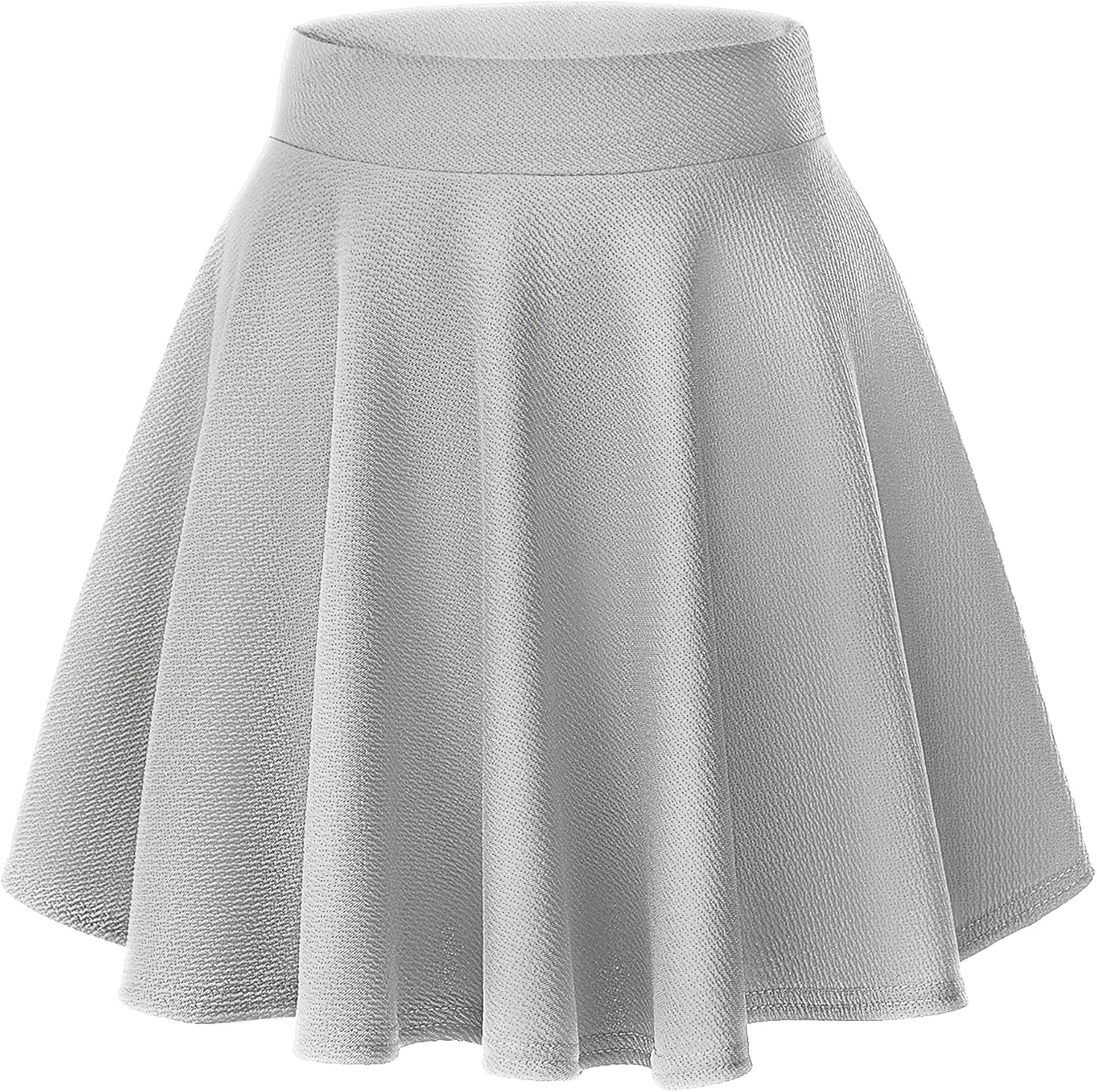 Urban CoCo Women's Basic Versatile Stretchy Flared Casual Mini Skater Skirt