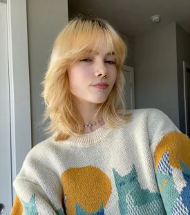 Vintage Cat Knitted Sweater