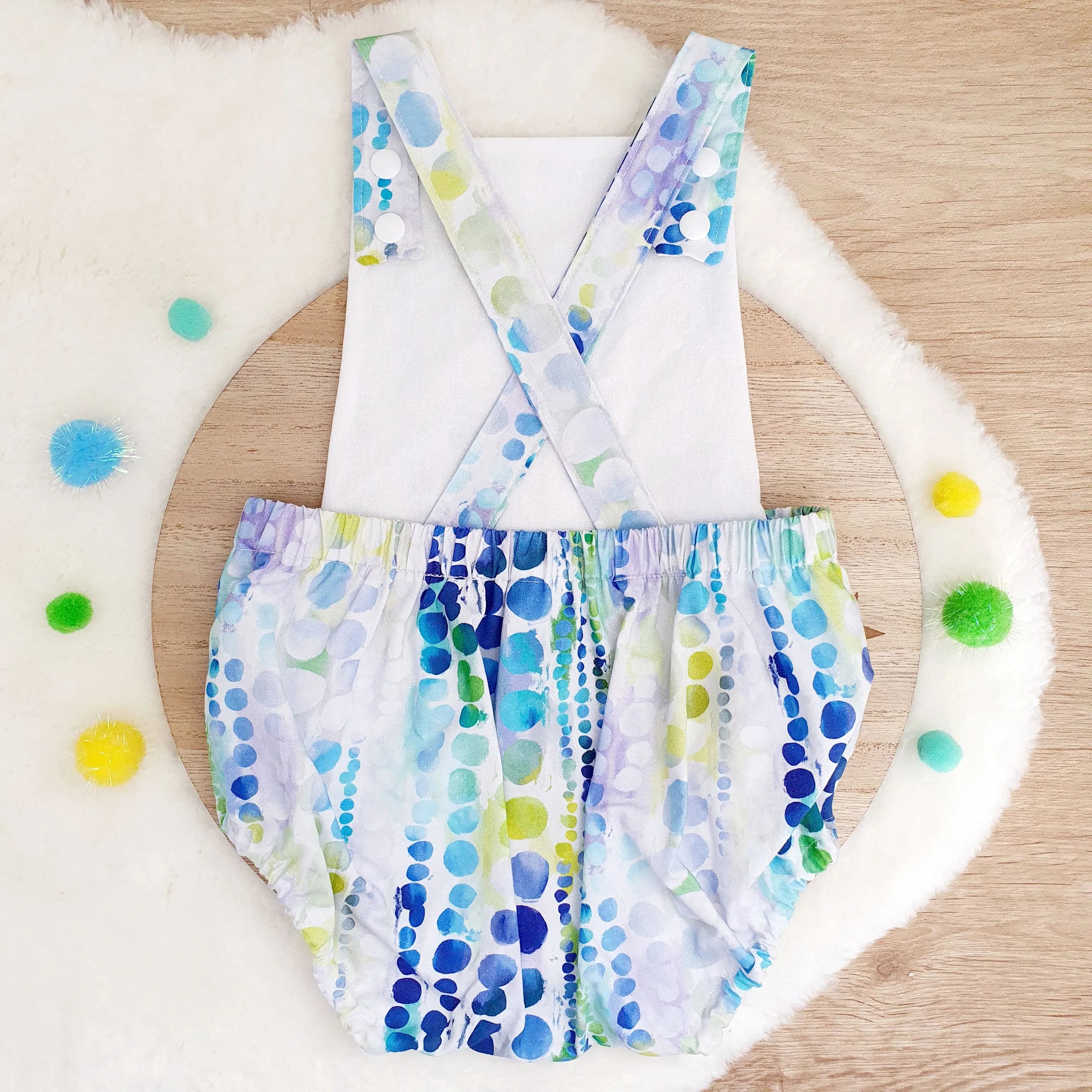 WATERCOLOURS Baby Romper, Size 1