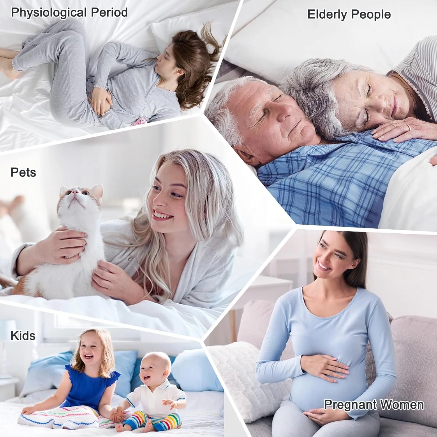 Waterproof Mattress Protector Queen, Fitted Sheet Style Breathable Mattress Cover with Deep Pocket Fits Up to 18'', Noiseless Bed Cover for Kids Adults Pets, Machine Washable (Light Gray, 60'' X 80'')