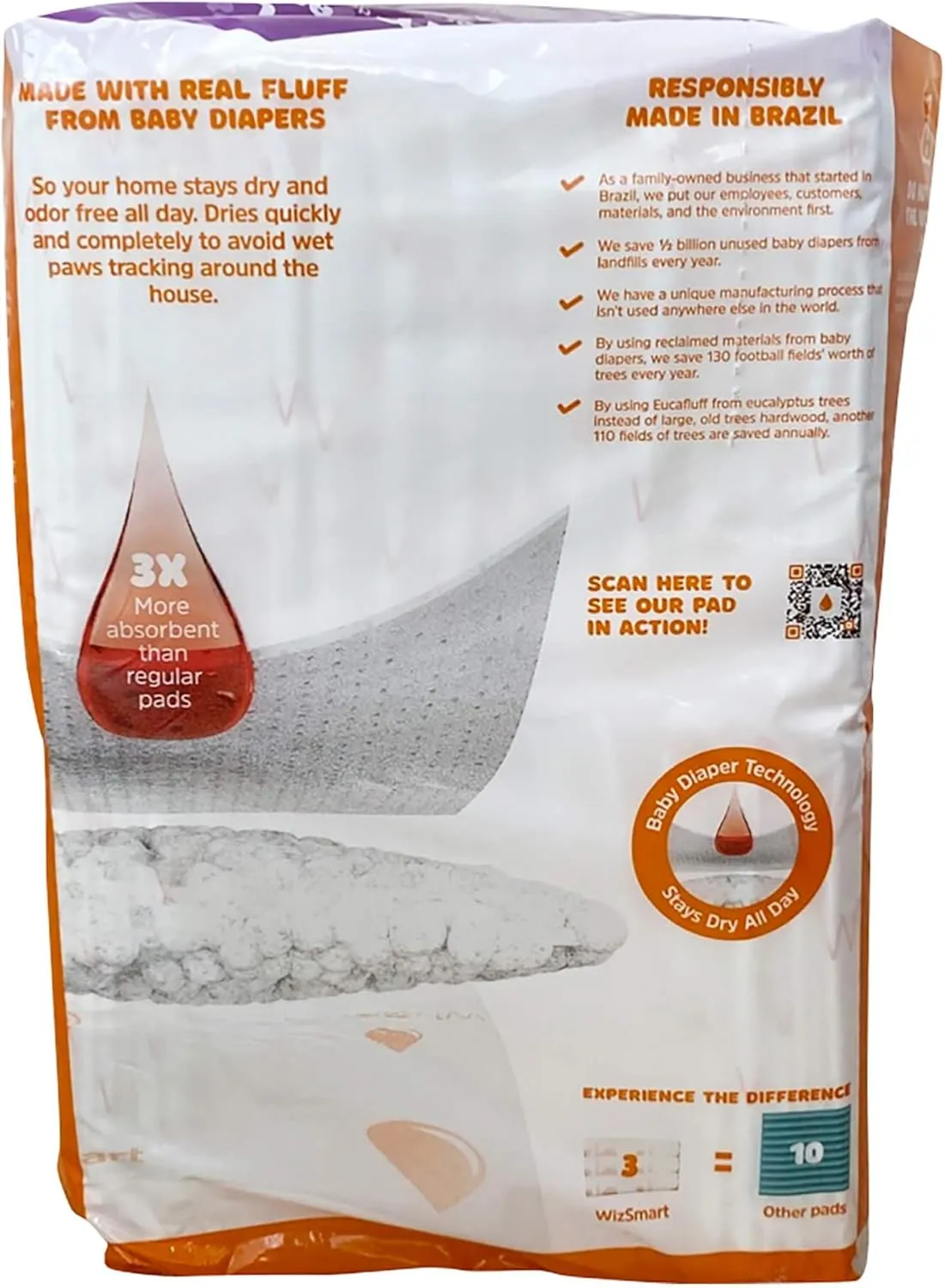 WizSmart Heavyweight Ultra Absorbent Pads, 30ct