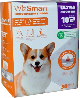 WizSmart Heavyweight Ultra Absorbent Pads, 30ct