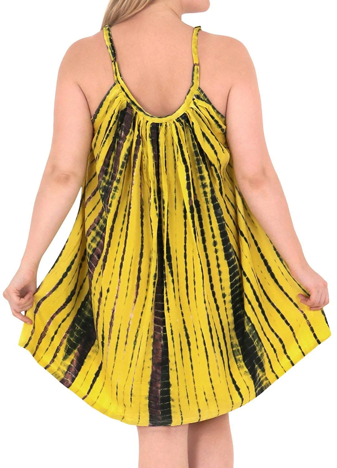 Women's Beachwear Evening Plus Size Blouse tunic Casual Cover ups Casuals yellow