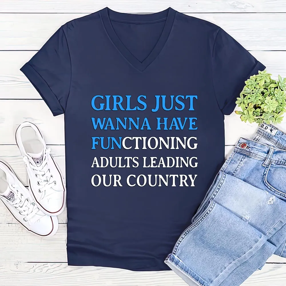 Women's V-neck T-shirt TSVB690